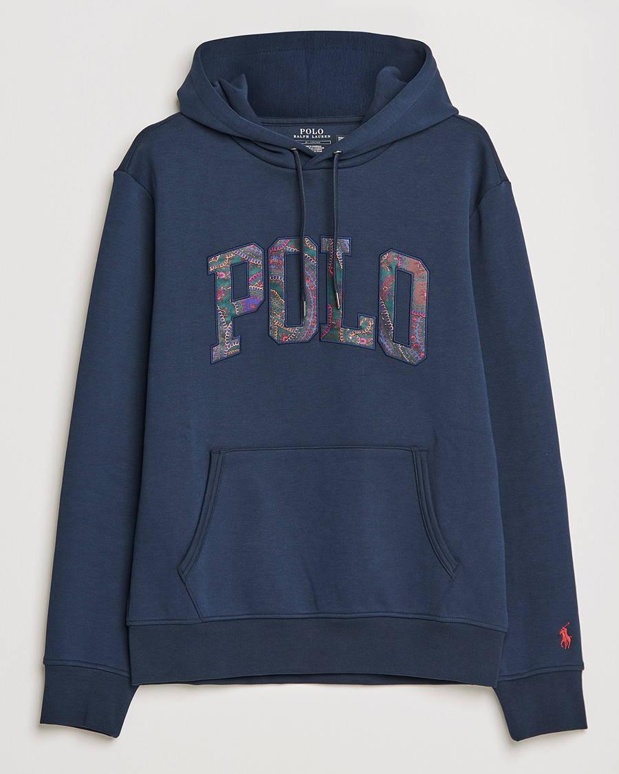 Mies | Puserot | Polo Ralph Lauren | Double Knit Paisley Retro Logo Hoodie Aviator Navy
