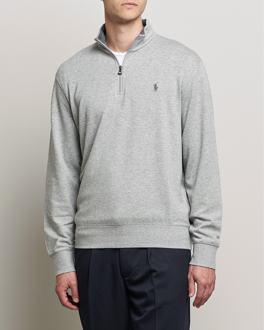 Mies | Puserot | Polo Ralph Lauren | Double Knit Half-Zip Sweater Andover Heather