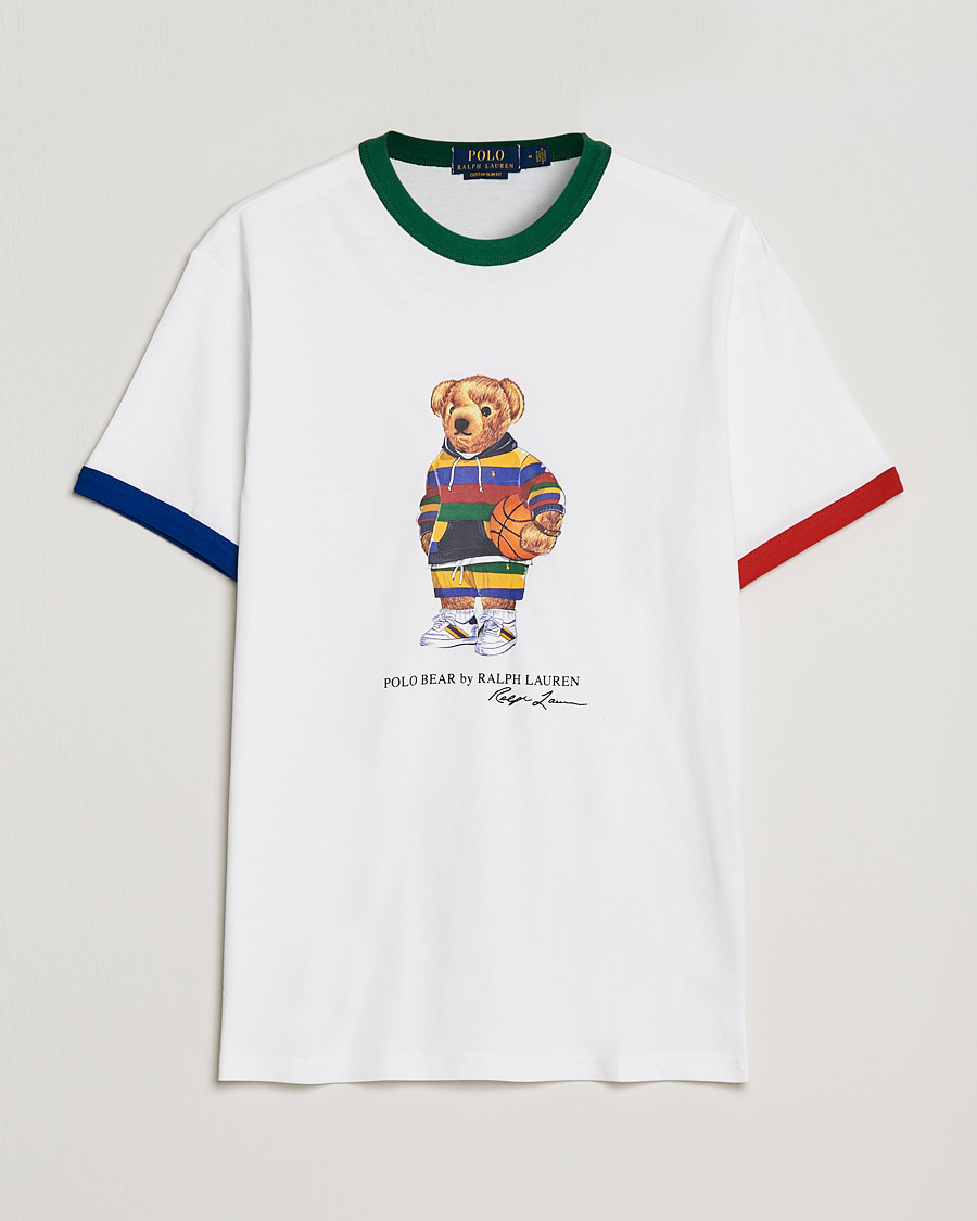 Mies | T-paidat | Polo Ralph Lauren | Printed Active Bear Crew Neck Tee White