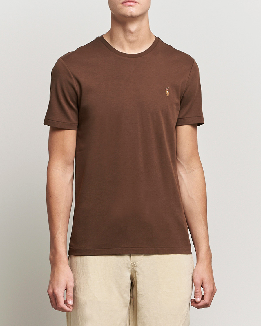 Mies | T-paidat | Polo Ralph Lauren | Luxury Pima Cotton Crew Neck Tee American Brown