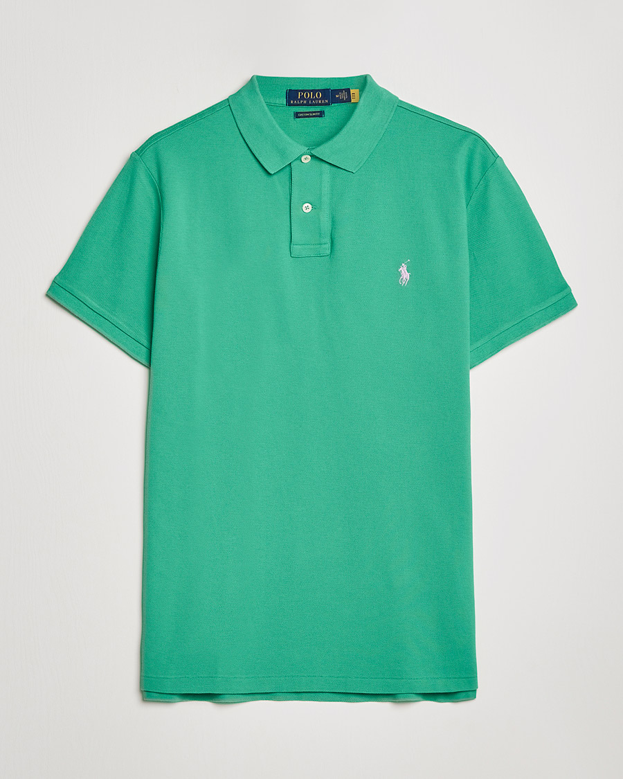 Mies | Pikeet | Polo Ralph Lauren | Custom Slim Fit Polo Raft Green