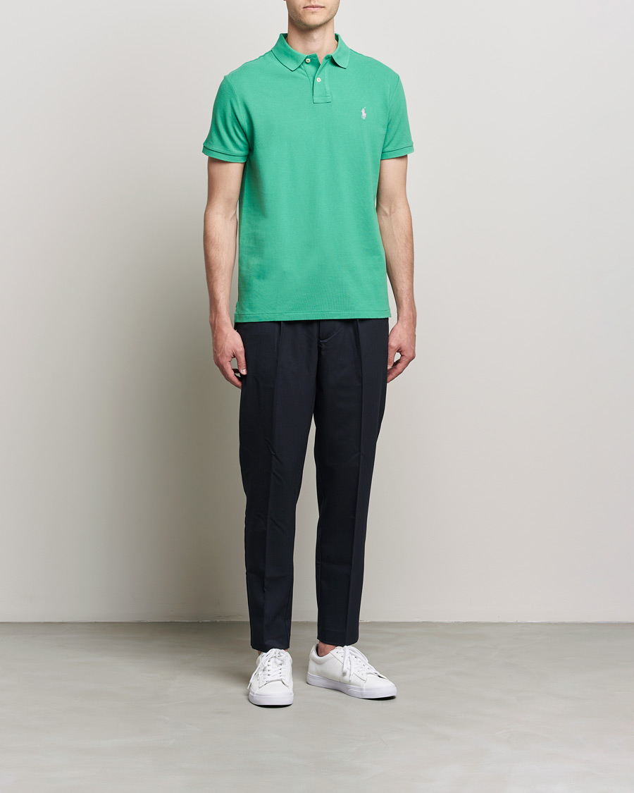 Mies | Pikeet | Polo Ralph Lauren | Custom Slim Fit Polo Raft Green