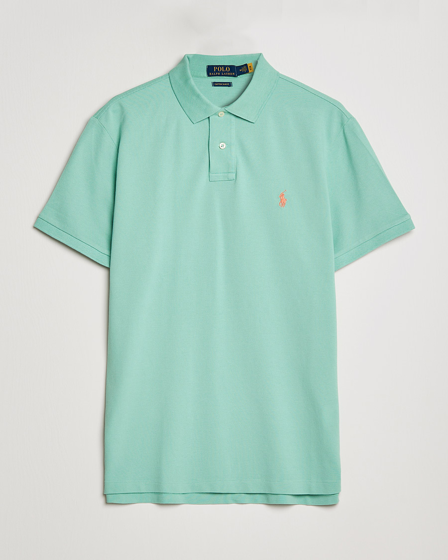 Mies | Pikeet | Polo Ralph Lauren | Custom Slim Fit Polo Celadon Green