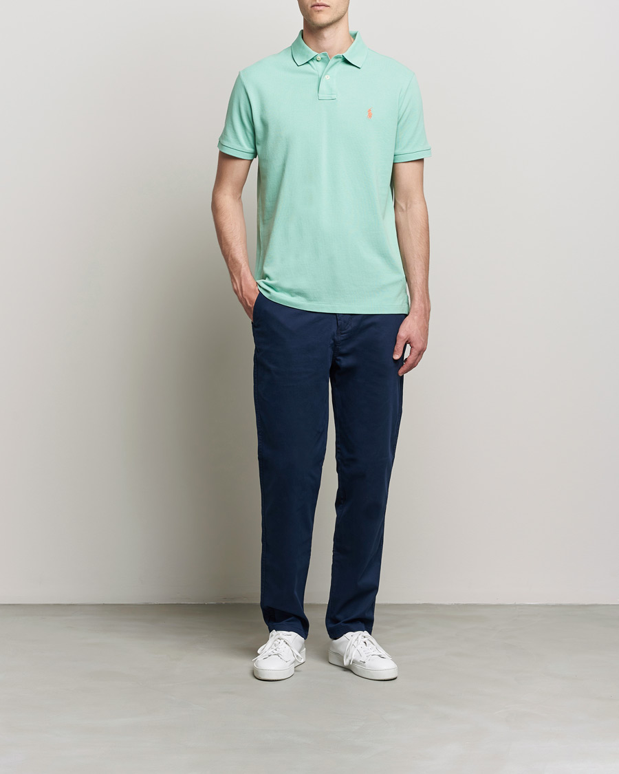 Mies | Pikeet | Polo Ralph Lauren | Custom Slim Fit Polo Celadon Green