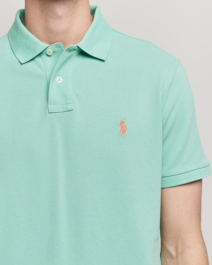 Mies | Pikeet | Polo Ralph Lauren | Custom Slim Fit Polo Celadon Green