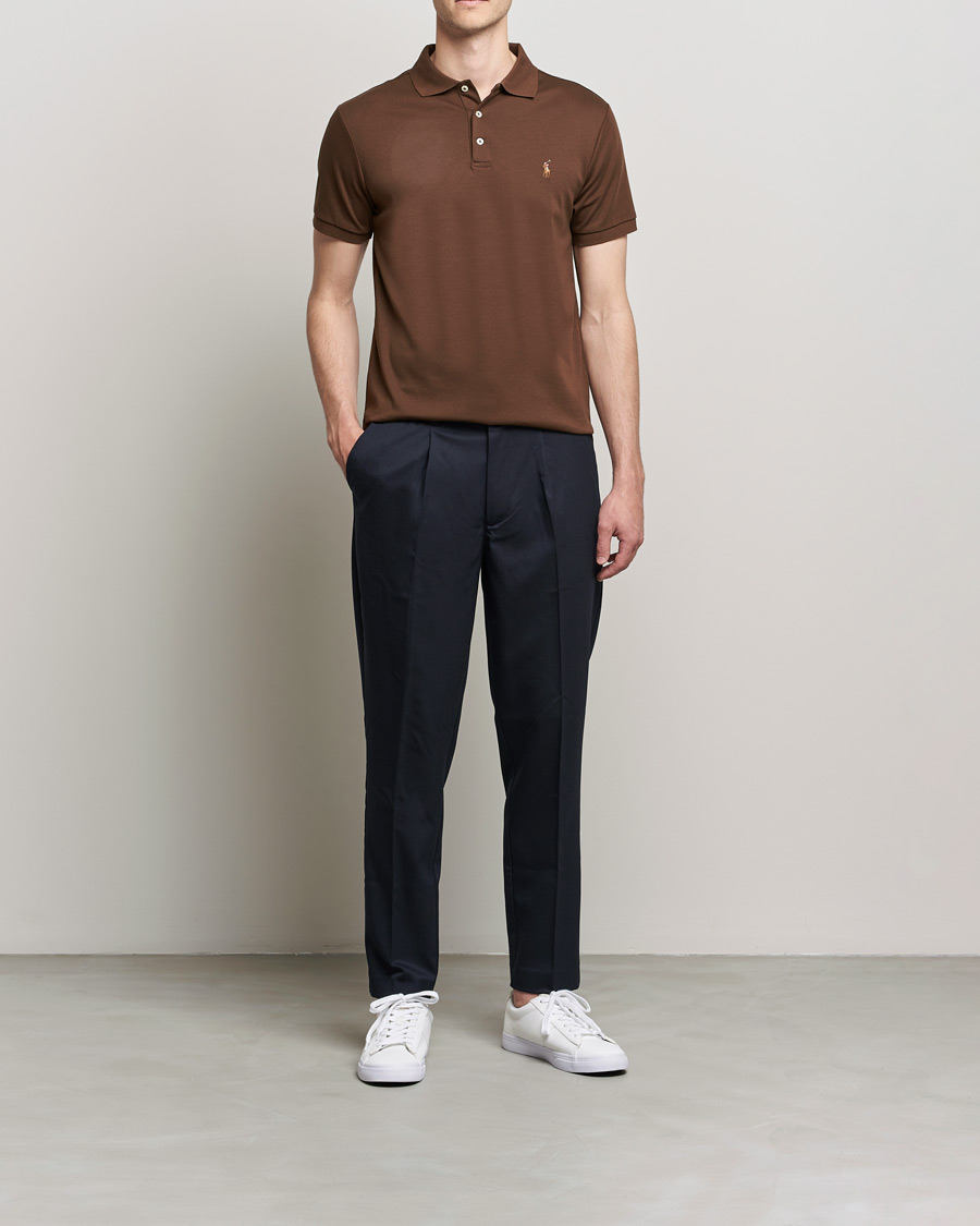 Mies | Pikeet | Polo Ralph Lauren | Luxury Pima Cotton Polo American Brown