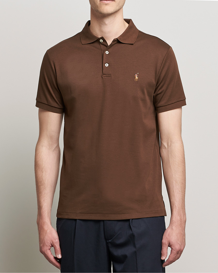 Mies | Pikeet | Polo Ralph Lauren | Luxury Pima Cotton Polo American Brown