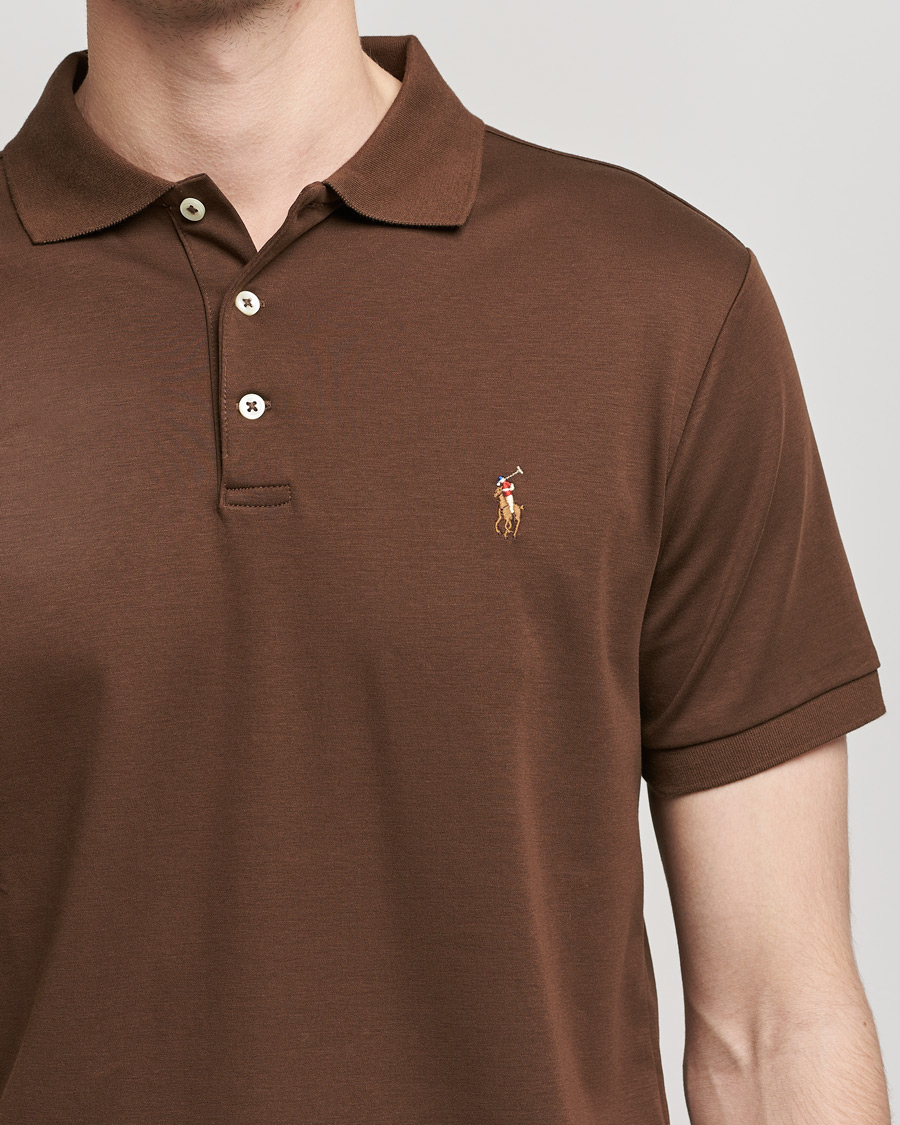 Mies | Pikeet | Polo Ralph Lauren | Luxury Pima Cotton Polo American Brown