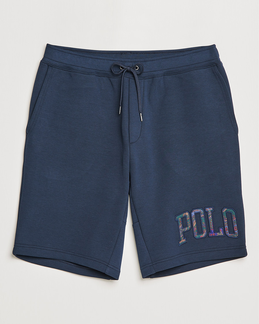 Miehet |  | Polo Ralph Lauren | Double Knit Paisley Retro Logo Shorts Aviator Navy