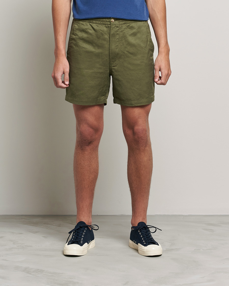 Mies | Shortsit | Polo Ralph Lauren | Prepster Linen/Tencel Drawstring Shorts Mountain Green