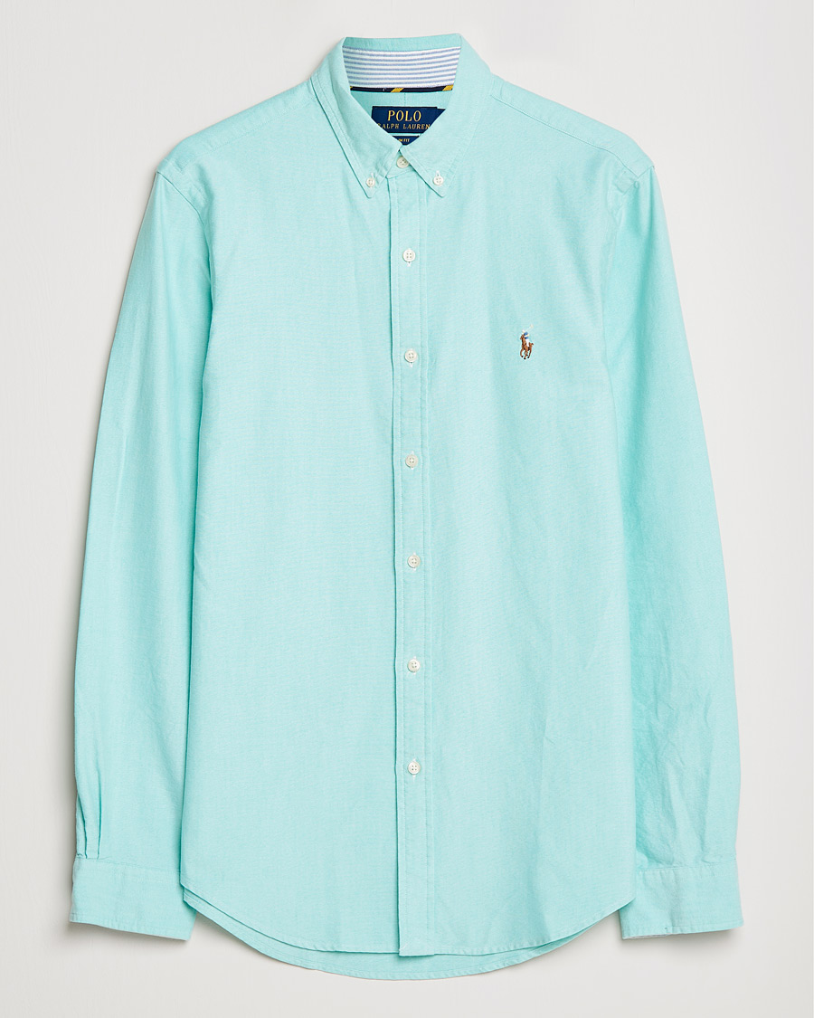 Mies | Kauluspaidat | Polo Ralph Lauren | Slim Fit Oxford Button Down Shirt Sunset Green