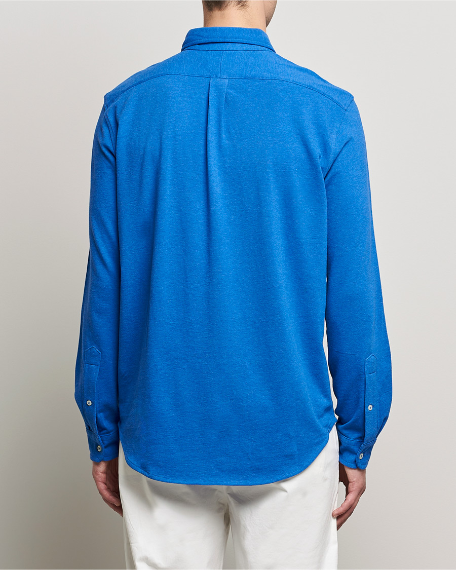 Mies | Kauluspaidat | Polo Ralph Lauren | Featherweight Mesh Shirt Dockside Blue Heather