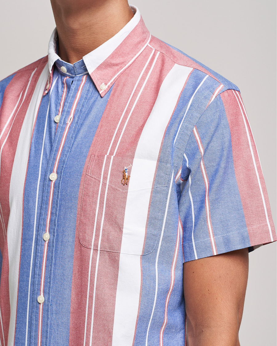 Mies | Kauluspaidat | Polo Ralph Lauren | Custom Fit Oxford Short Sleeve Striped Shirt Multi