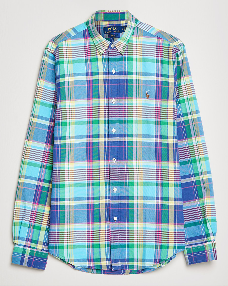 Mies | Kauluspaidat | Polo Ralph Lauren | Slim Fit Oxford Madras Checked Shirt Multi