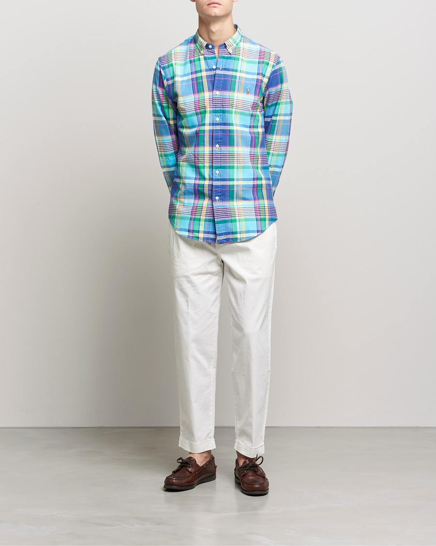 Mies | Kauluspaidat | Polo Ralph Lauren | Slim Fit Oxford Madras Checked Shirt Multi