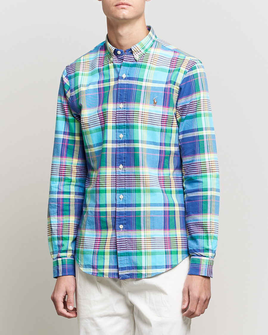 Mies | Kauluspaidat | Polo Ralph Lauren | Slim Fit Oxford Madras Checked Shirt Multi