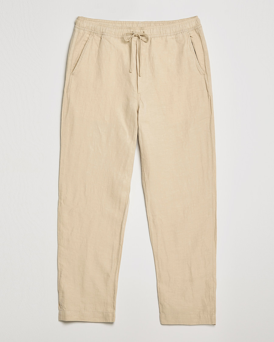 Mies | Housut | Polo Ralph Lauren | Linen/Silk Drawstring Trousers Tallow Cream