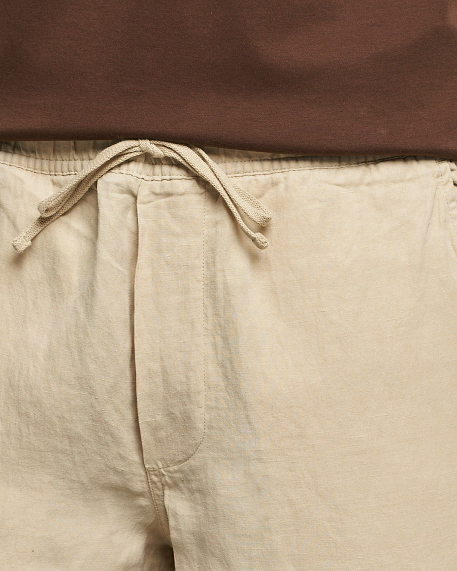 Mies | Housut | Polo Ralph Lauren | Linen/Silk Drawstring Trousers Tallow Cream