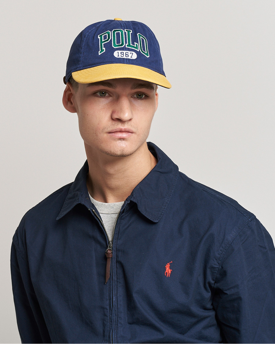 Mies | Polo Ralph Lauren Retro Cotton/Twill Cap Newport Navy/Gold | Polo Ralph Lauren | Retro Cotton/Twill Cap Newport Navy/Gold