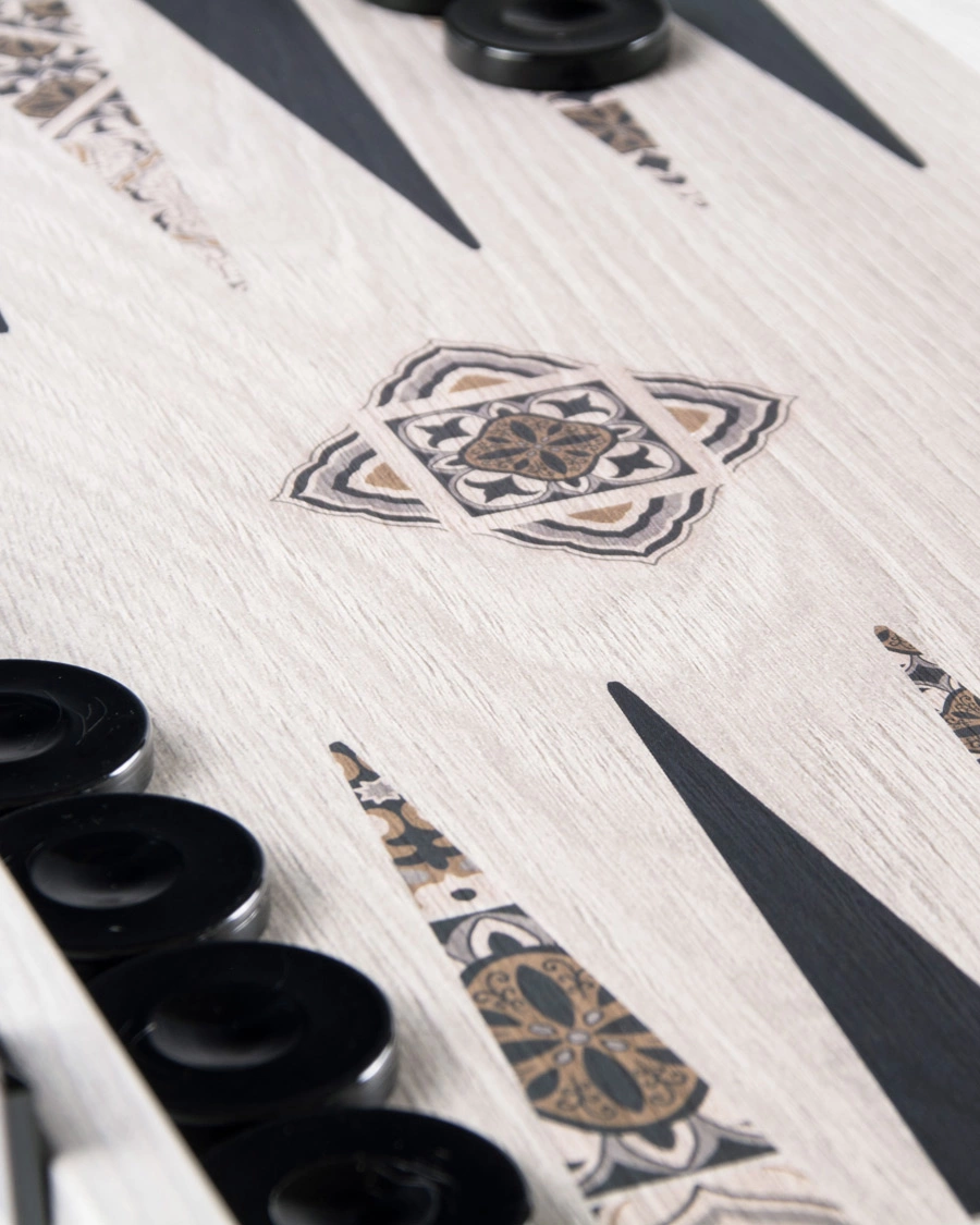 Mies |  | Manopoulos | Wooden Creative Moroccan Mosaic Backgammon 