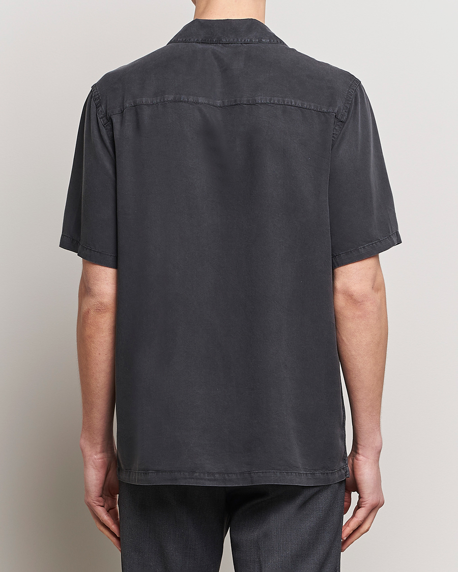 Mies | Kauluspaidat | A Day's March | Yamu Lyocell Shirt Off Black