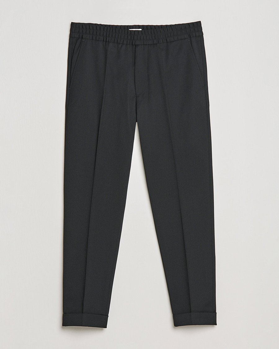Mies | Housut | Filippa K | Terry Cropped Trousers Black