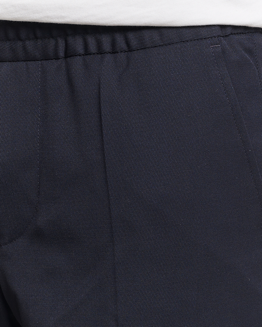 Mies | Housut | Filippa K | Terry Gabardine Cropped Turn Up Trousers  Navy