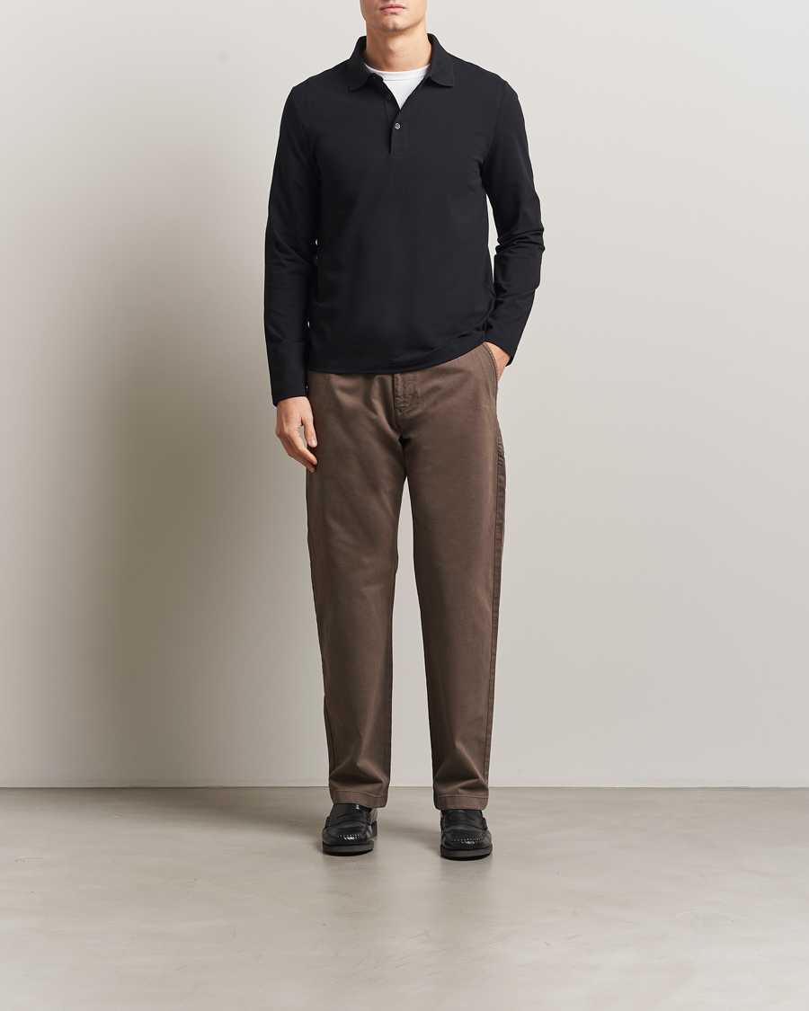 Mies | Pikeet | Filippa K | Luke Lycra Poloshirt Black