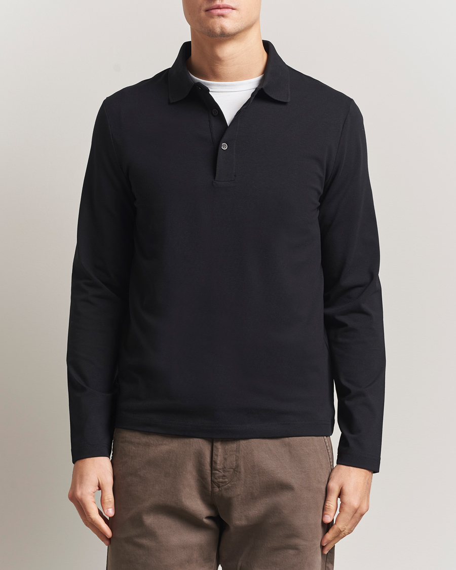 Mies | Pikeet | Filippa K | Luke Lycra Poloshirt Black
