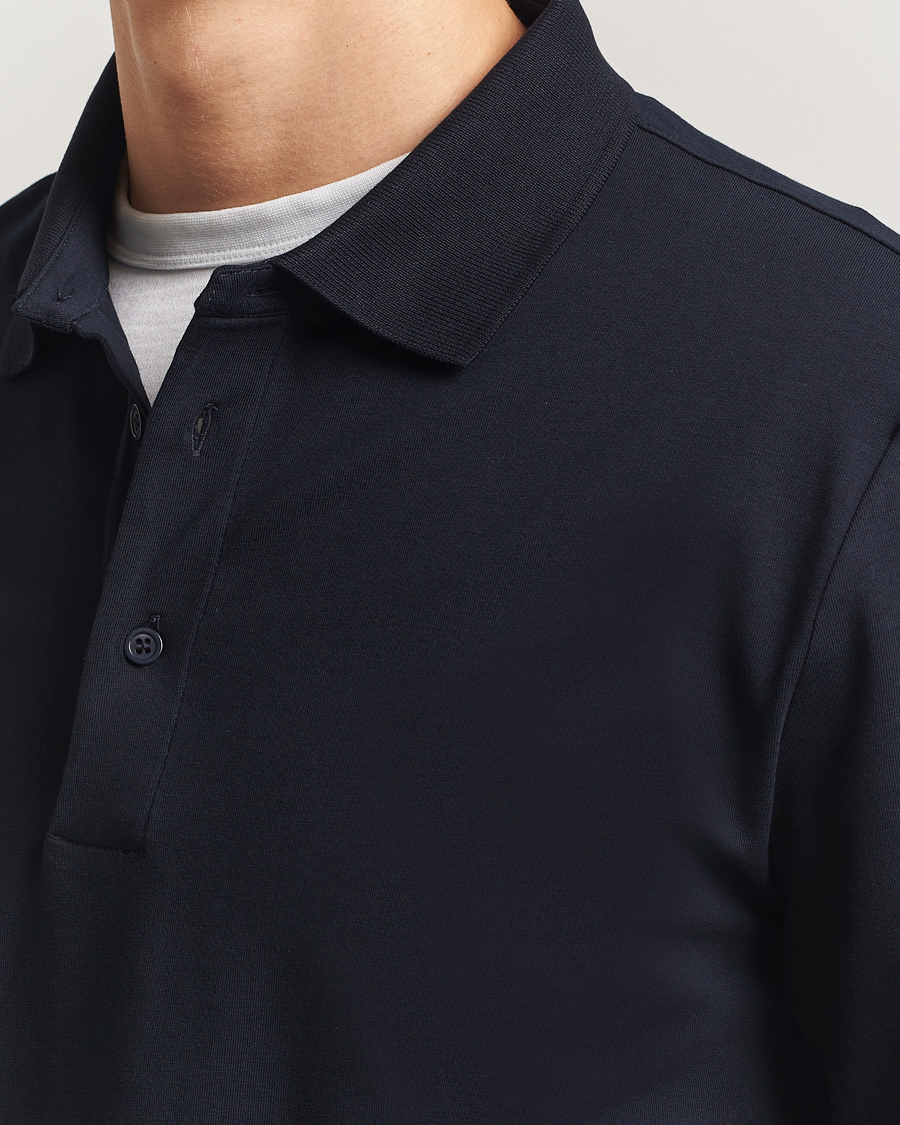 Mies | Pikeet | Filippa K | Luke Lycra Poloshirt Navy