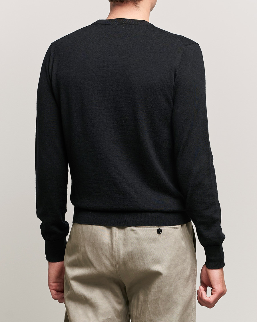 Mies | Puserot | Filippa K | Merino Round Neck Sweater Black