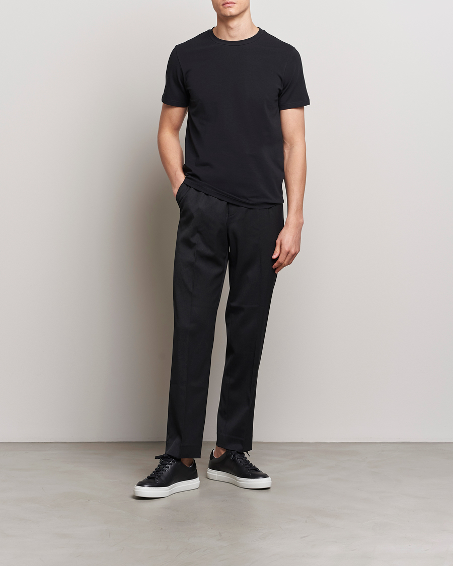 Mies | T-paidat | Filippa K | Soft Lycra Tee Black