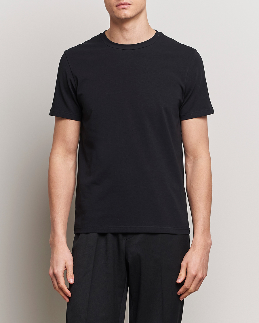 Mies | T-paidat | Filippa K | Soft Lycra Tee Black