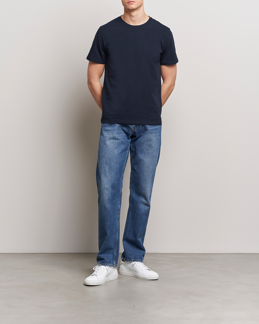 Mies | T-paidat | Filippa K | Soft Lycra Tee Navy