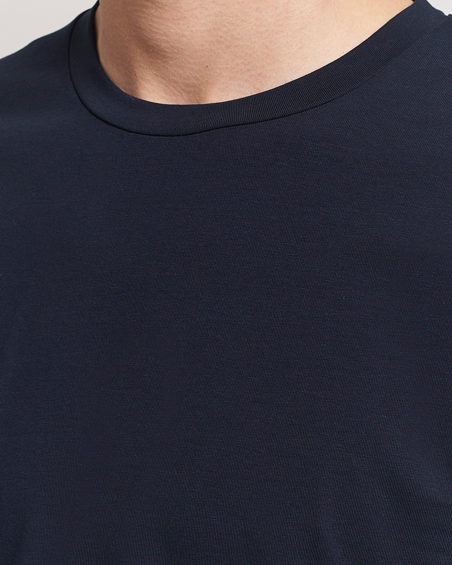 Mies | T-paidat | Filippa K | Soft Lycra Tee Navy