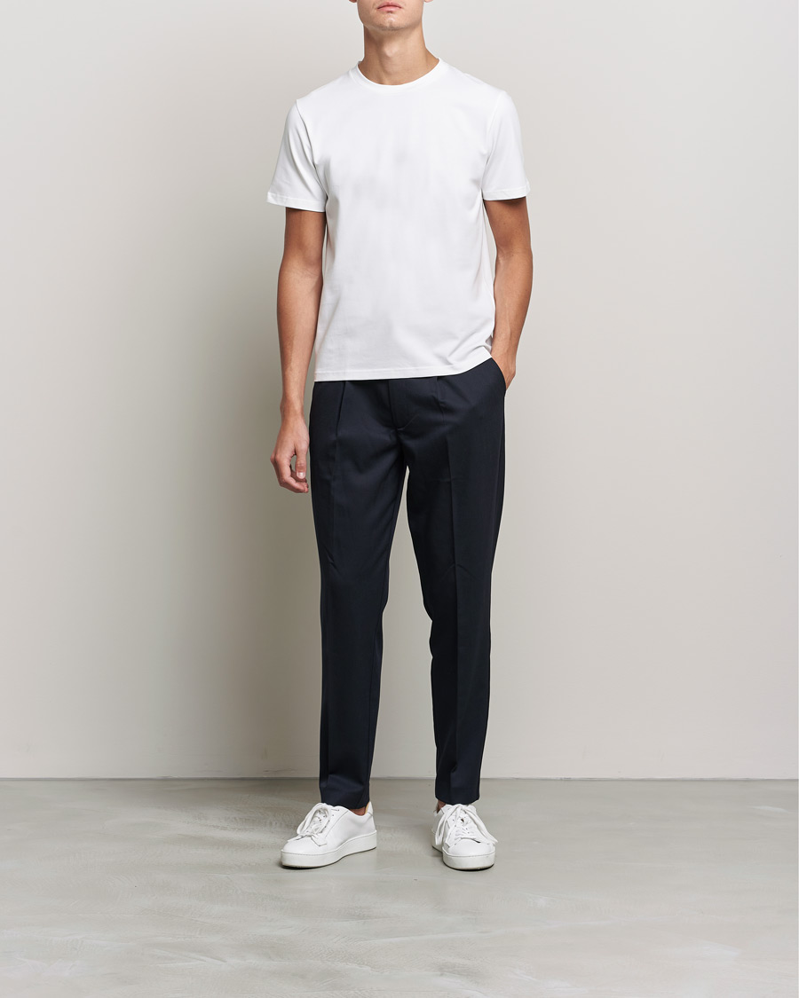 Mies | T-paidat | Filippa K | Stretch Cotton Tee White