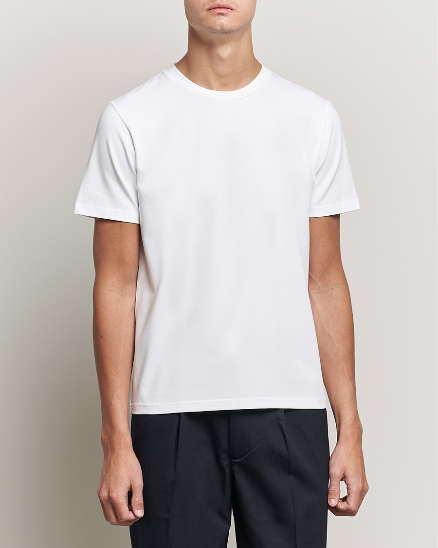 Mies | T-paidat | Filippa K | Stretch Cotton Tee White