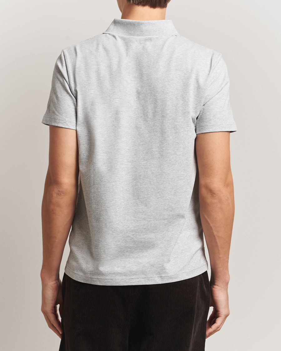 Mies | Pikeet | Filippa K | Soft Lycra Polo Tee Light Grey Melange