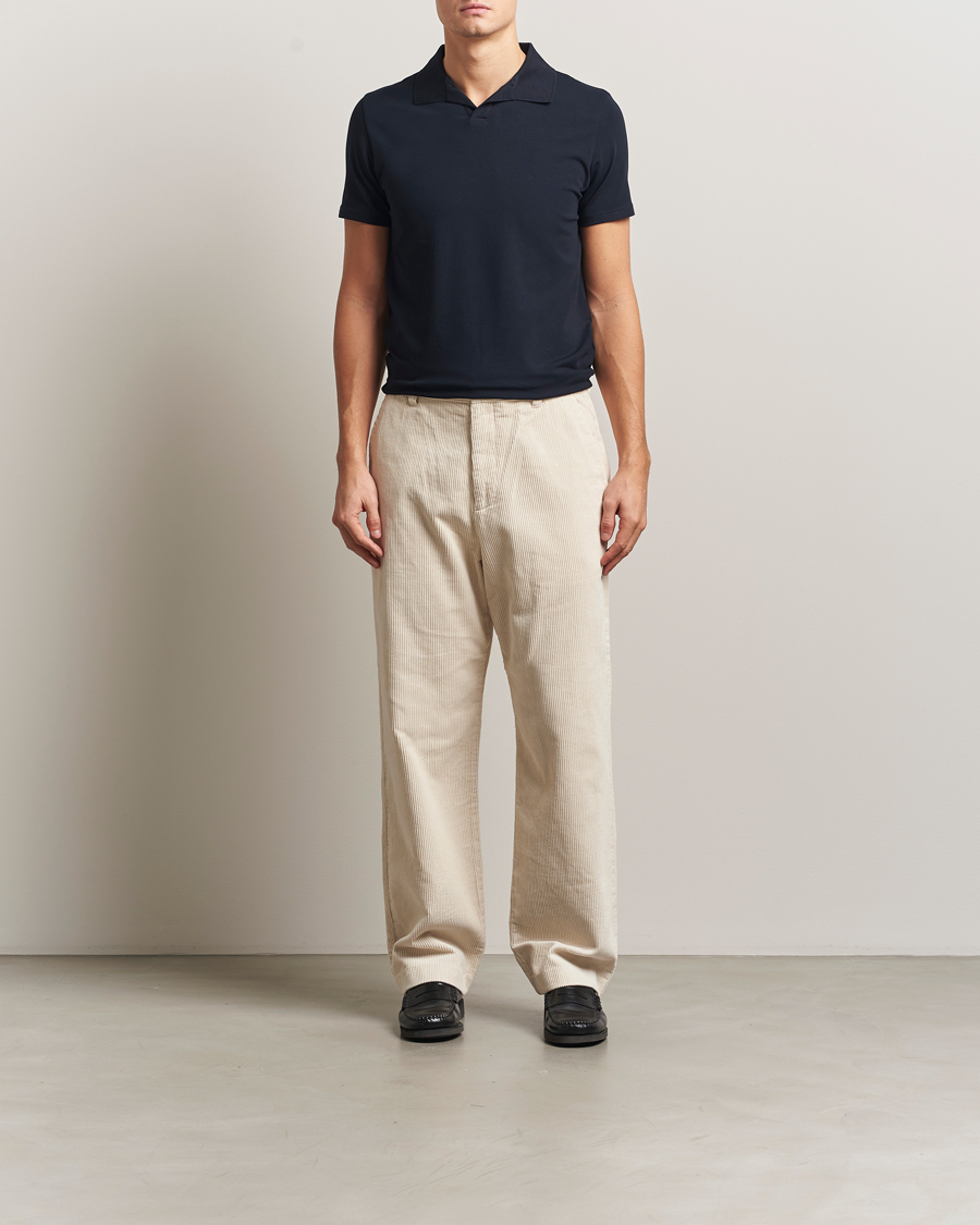 Mies | Pikeet | Filippa K | Soft Lycra Polo Tee Navy