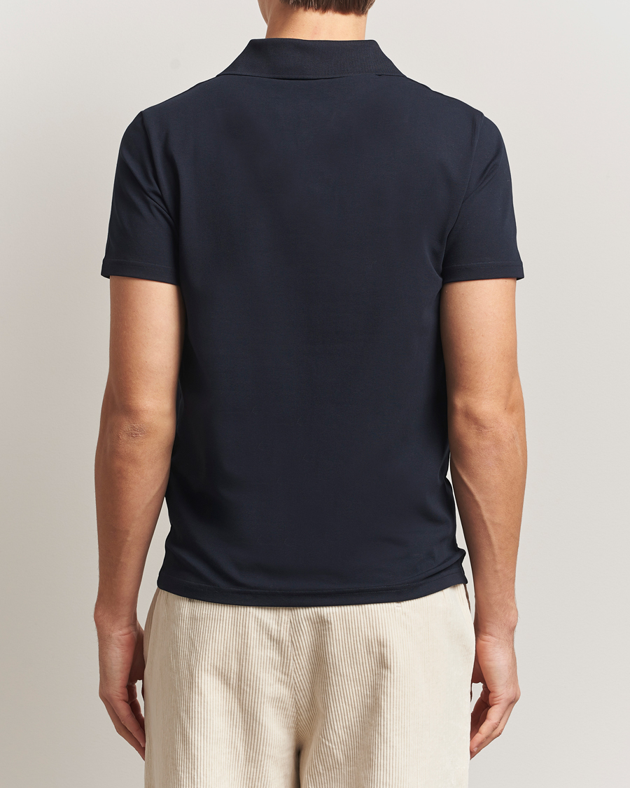 Mies | Pikeet | Filippa K | Soft Lycra Polo Tee Navy