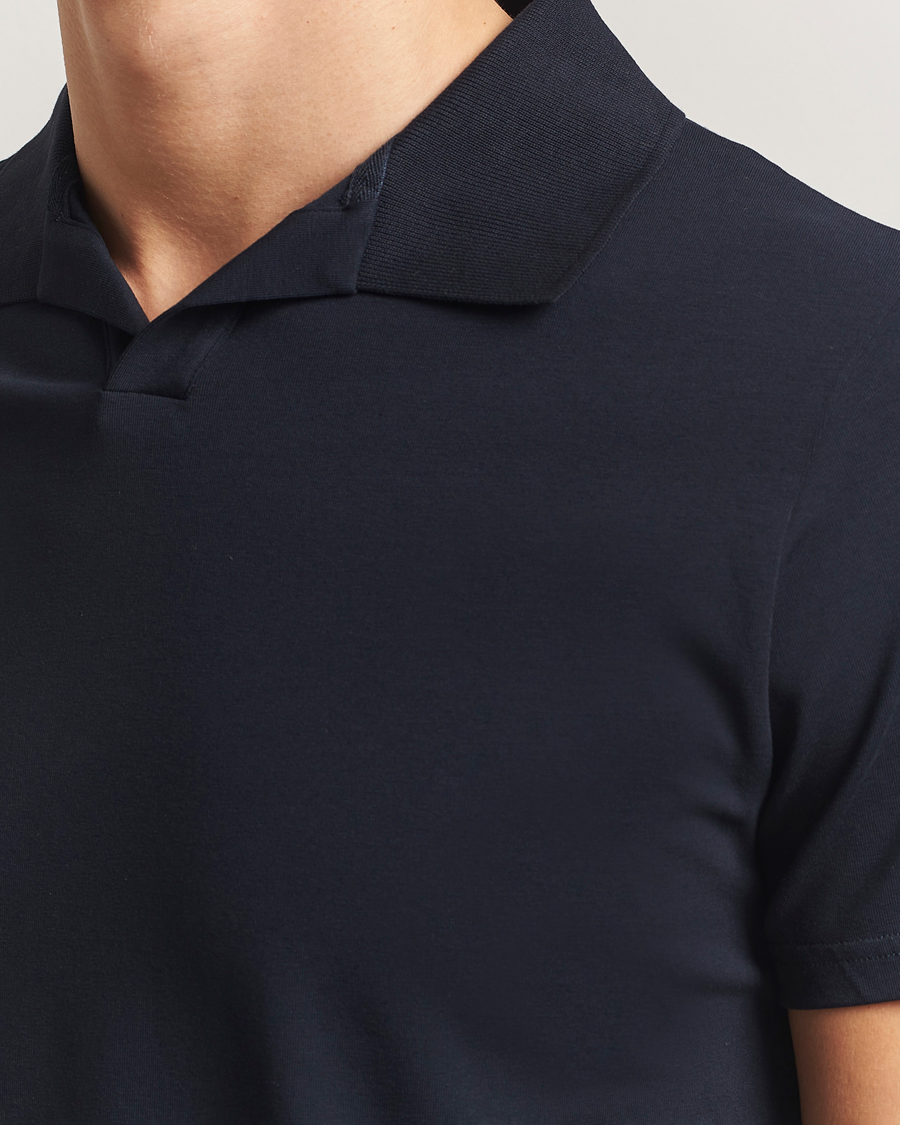 Mies | Pikeet | Filippa K | Soft Lycra Polo Tee Navy
