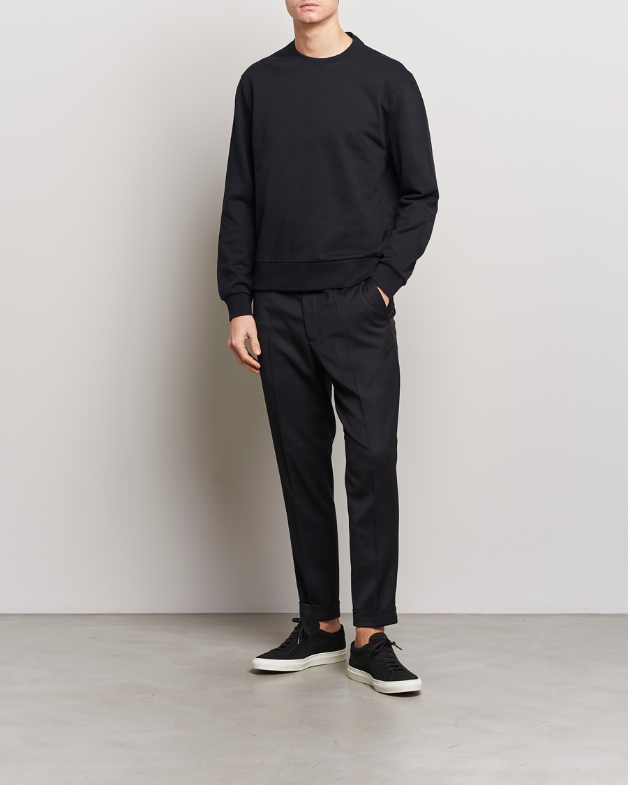 Mies | Puserot | Filippa K | Gustaf Cotton Sweatshirt Black