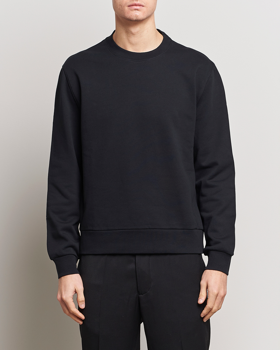 Mies | Puserot | Filippa K | Gustaf Cotton Sweatshirt Black