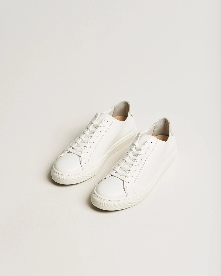 Mies | Valkoiset tennarit | Filippa K | Morgan Leather Sneaker White