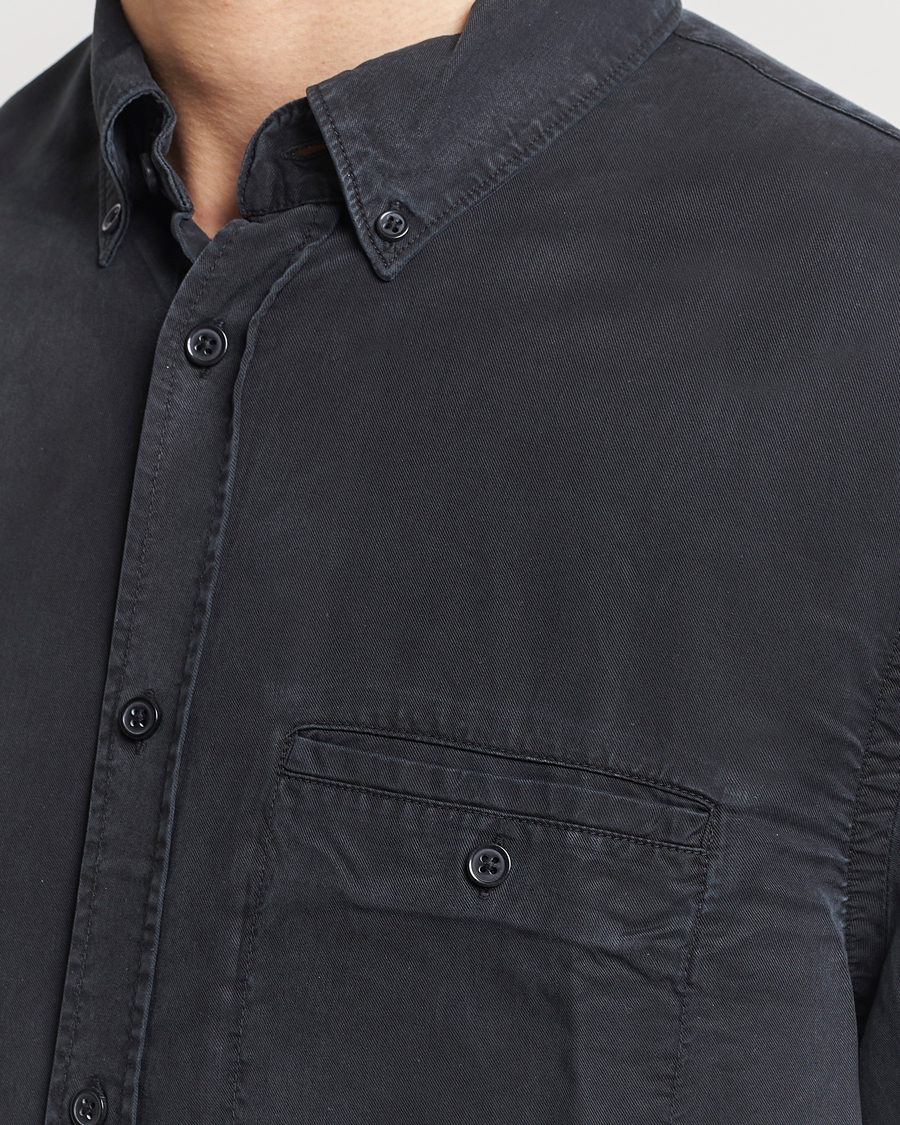 Mies | Kauluspaidat | Filippa K | Zachary Tencel Shirt Almost Black