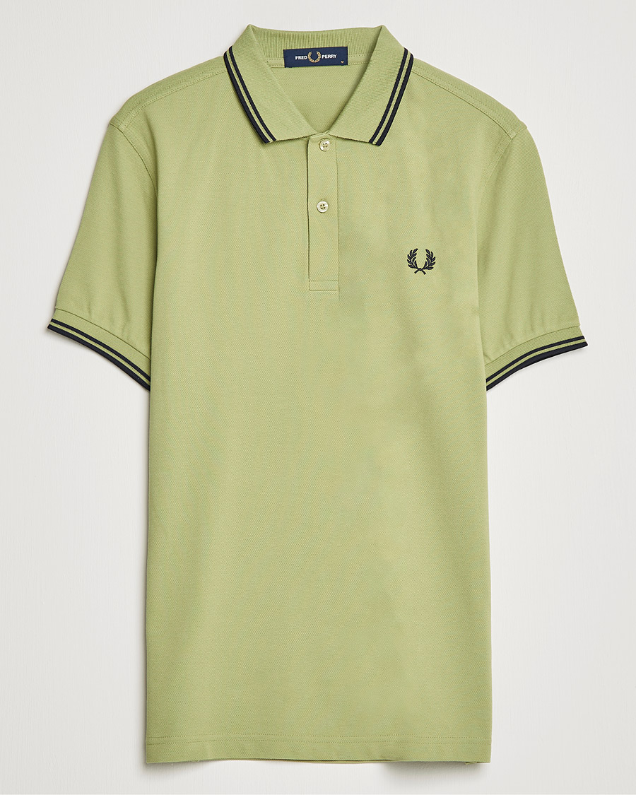 Miehet |  | Fred Perry | Twin Tip Polo Sage Green