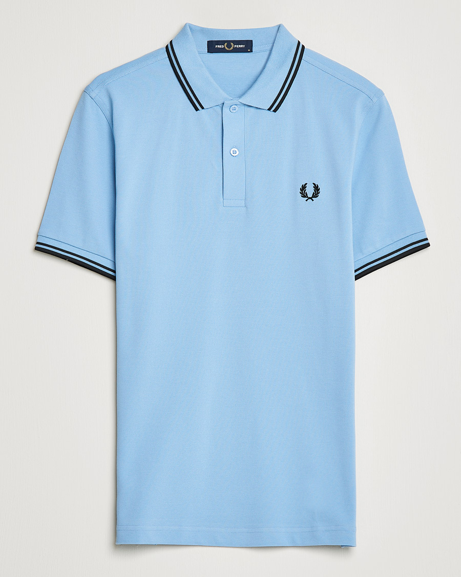 Miehet |  | Fred Perry | Twin Tip Polo Sky Blue Black
