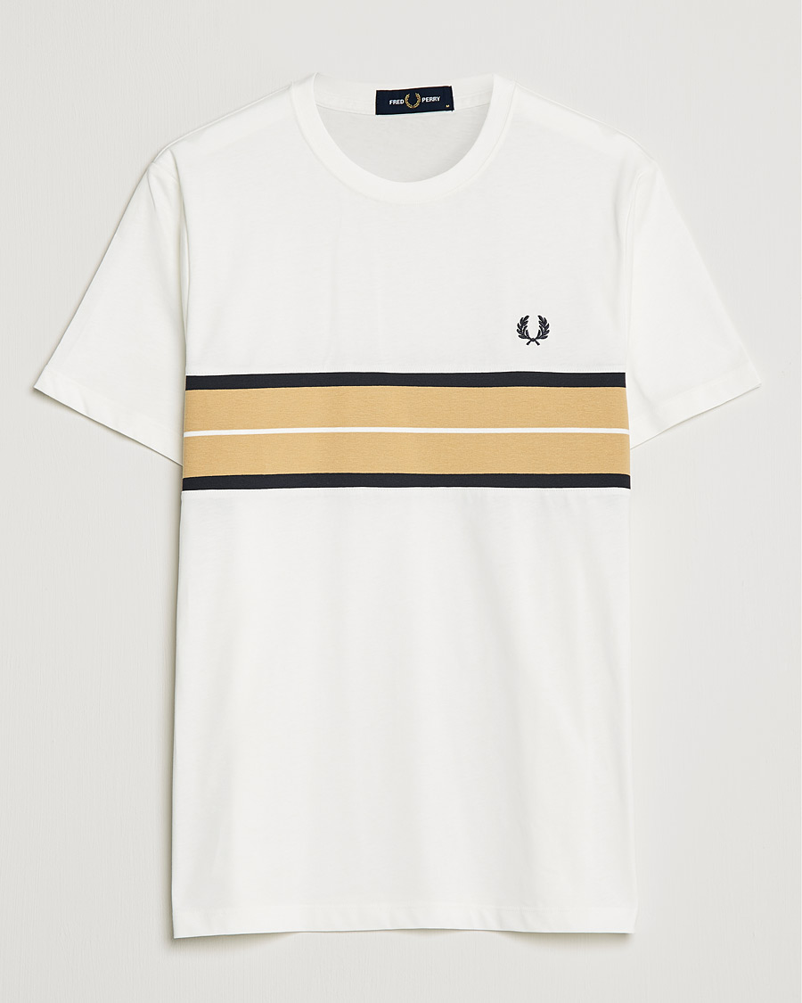 Mies | T-paidat | Fred Perry | Tram Line Pannel Tee Snow White