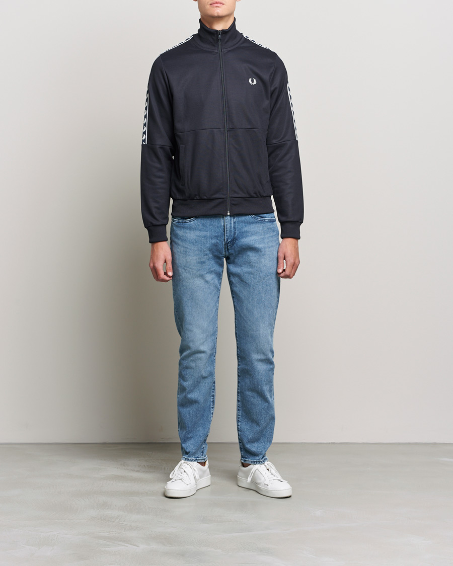 Mies | Puserot | Fred Perry | Pannel Taped Track Jacket Navy