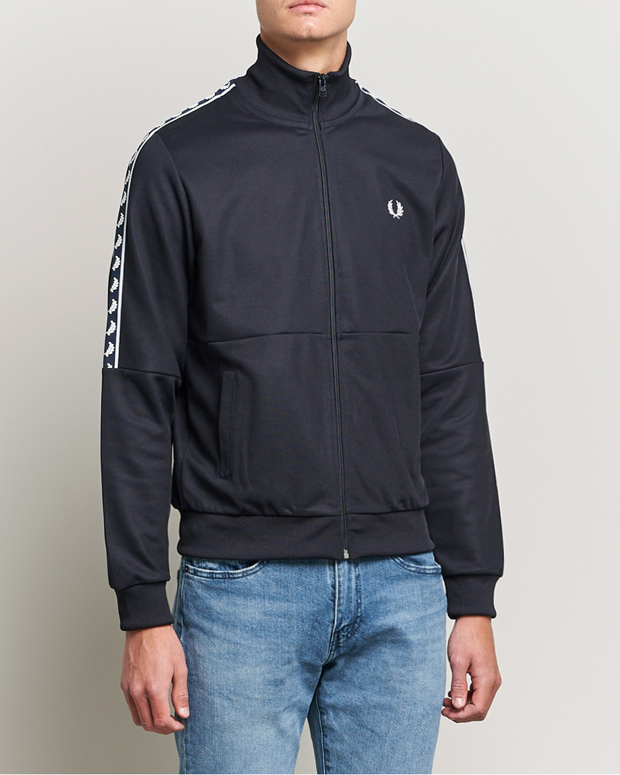 Mies | Puserot | Fred Perry | Pannel Taped Track Jacket Navy